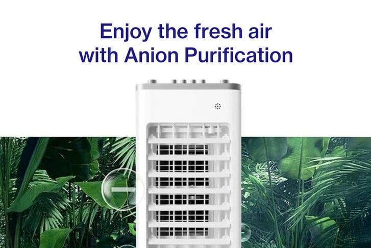 Electrics R Us 6L Portable Air Cooler with 2 Ice Boxes Remote Control