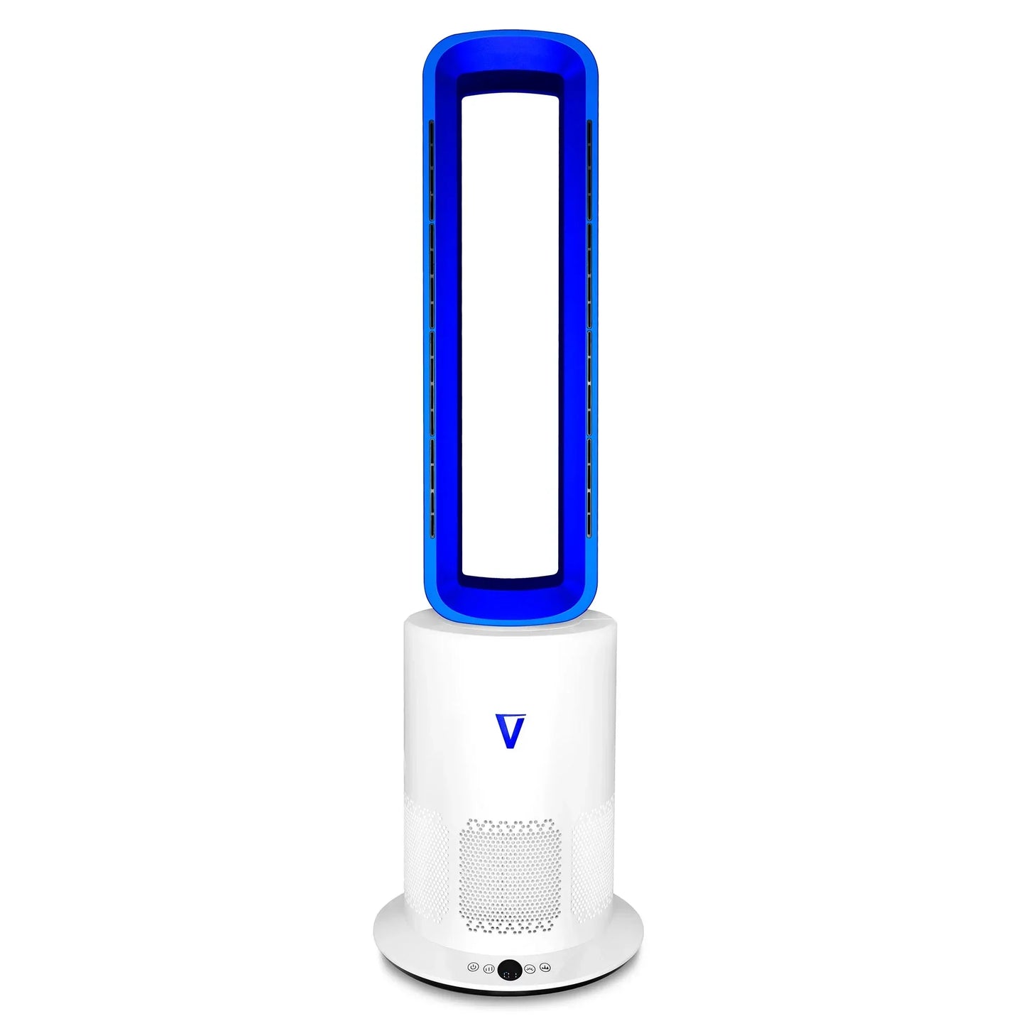 Vortex Air Cleanse Bladeless Air Purifier Heater Cooler Silver